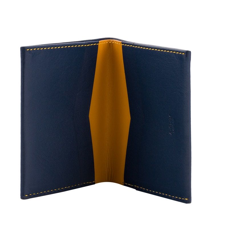 A-SLIM Leather Wallet Machete - Blue/Yellow